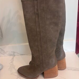 Kork-Ease Brown Heeled Boots